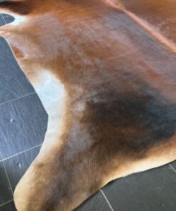 Kuhfell Mahagony mit Farbverlauf in Brauntönen und hohem Fellglanz, Gr. 3 (M) – Fell-Shop.ch Zürich