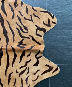 Kuhfell bedruckt Design Tiger
