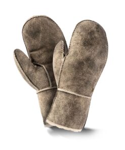 Lammfell Handschuh Retro